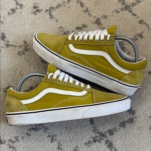 vans old skool green/yellow shoes men’s